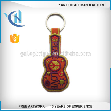 High quality embroidered patchs keychain