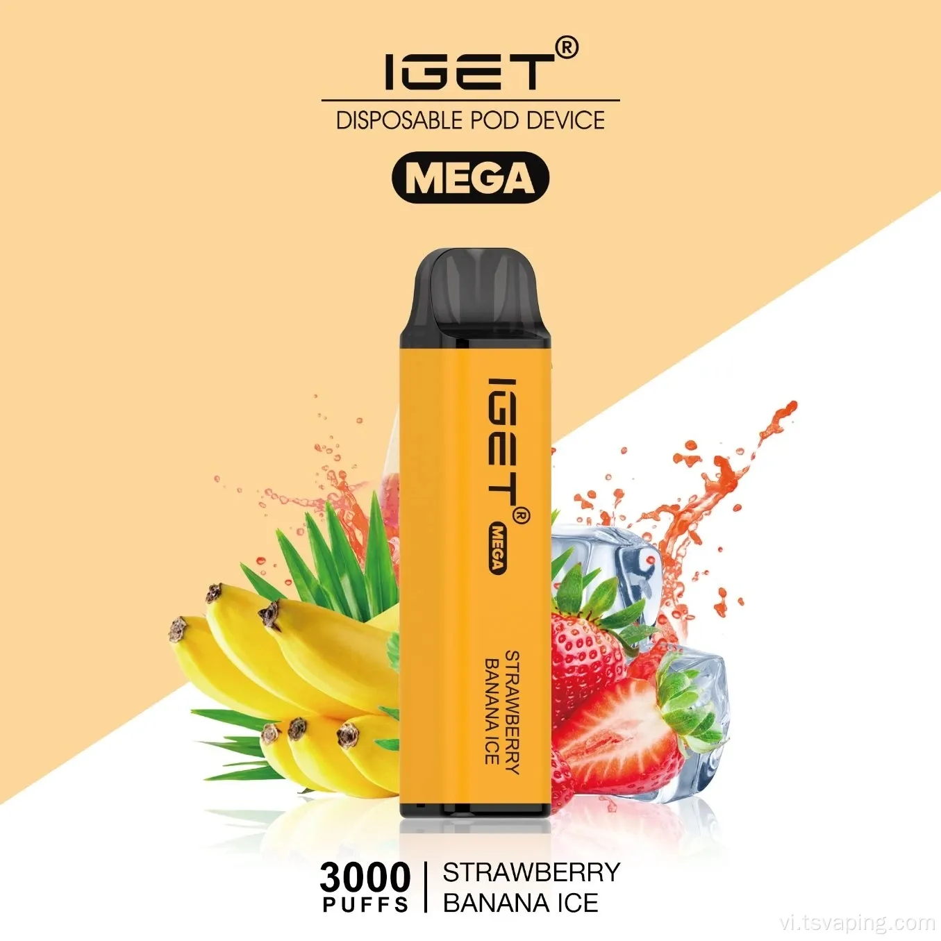 Máy hóa hơi tùy chỉnh 3000 puffs công suất lớn vape e-thuốc lá