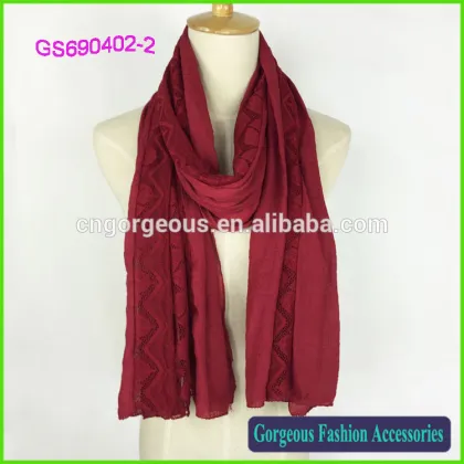 The leaves of printing fashion scarf Lace scarf