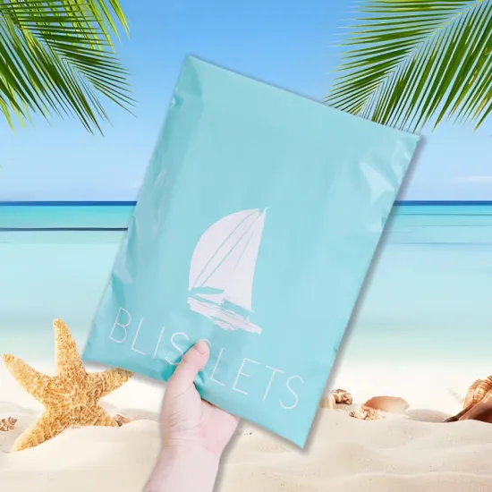 100% Recycled Ocean-Bound Poly Mailers - Eco-Friendly Self-Sealing Polymailers