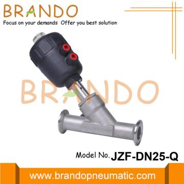 DN25 1 &#39;&#39;Tri-Clamp 공압 작동 식 앵글 시트 밸브