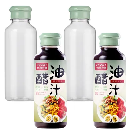 10oz to 19oz PET Food Grade Plastic Vinegar Soy Sauce Bottles