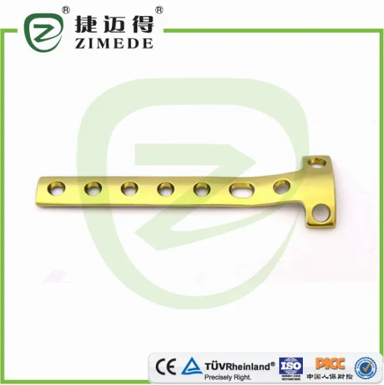 Surgical Implant Femur T-Shaped compression hot sale Plates Titanium Stainless Steel large fragment unlocking plates China