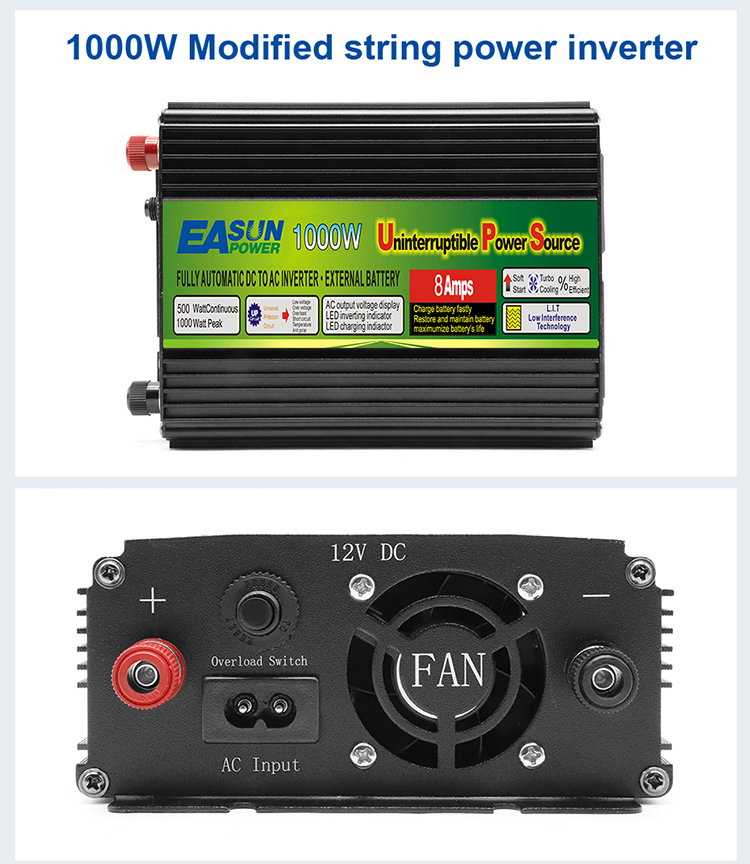 6KW Car Inverter: 12V/24V DC to 110V/220V AC