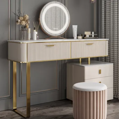 Bedroom Mirror Make Up Dressing Table With Drawer