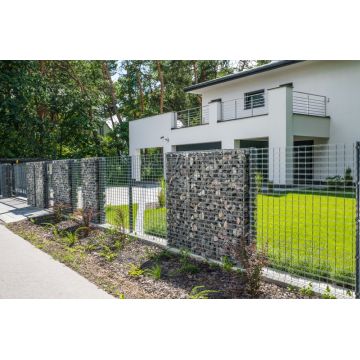 Soluções sustentáveis de parede de gabion para uso decorativo