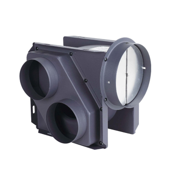 Split Pipe Exhaust Fan with Galvanized Steel Housing - 220V, 75-250pa Pressure, 100-150mm Diameter