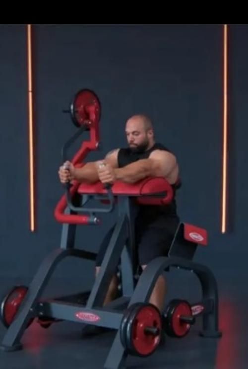 Seated Bicep Tricep Curl Fitness Arm Preacher Bench