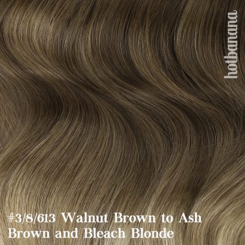 Ombre Walnut Brown clip hair