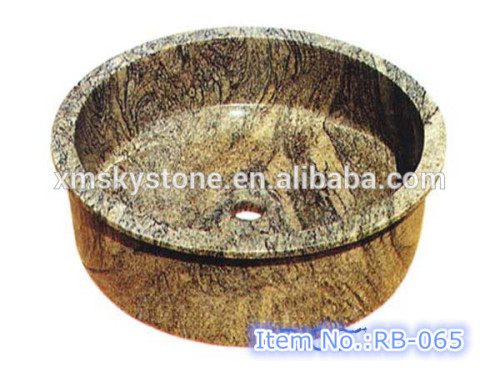 RB-065 China Juparana polished granite basin