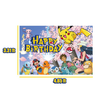 Custom China-made Birthday Banner and Photography Background Decorations