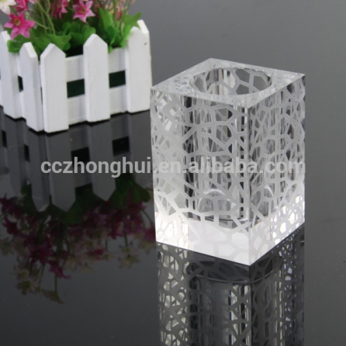 AAA crystal desk pen holder