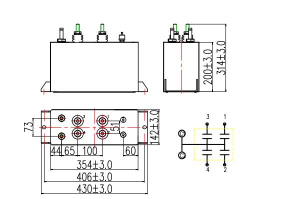 YZPST-RFM1.1-460-3S outline