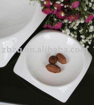 super white porcelain plate for hotel and restaurant and dail use
