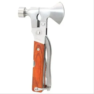 Multifunctional Pocket Camping Hammer Axe Stainless Steel Hand Tool