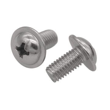 DIN967 Cross Recesed Pan Head Screws dengan kerah