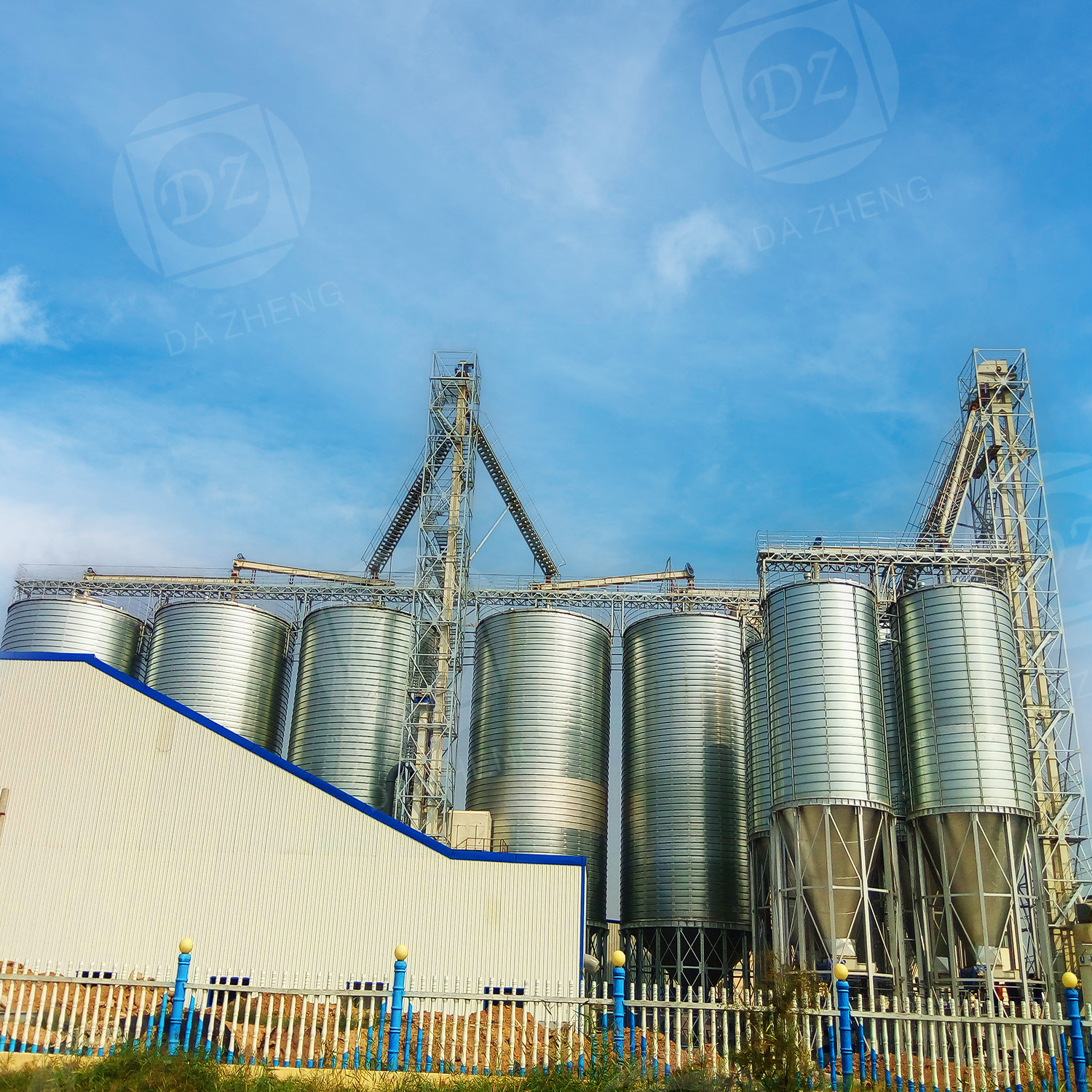 Grain Processing Spiral Bite Steel Plate Silo