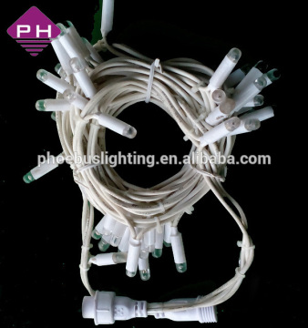 IP65 led string light with rubber cable and cap