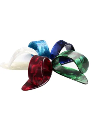 Celluloid thumb picks, plastic guitar picks, musical instruments picks