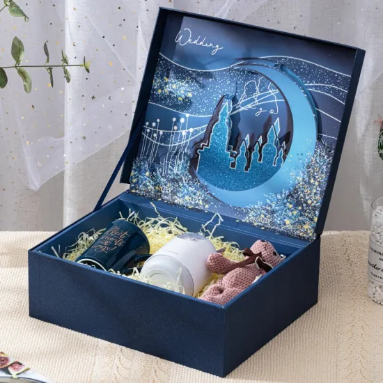 Magnetic Gift Boxes with Custom Logo for Bridesmaid Proposals and Christmas Gifts