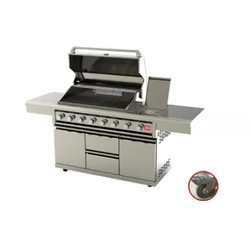 Easily Assembled 304 Stainless Steel Outdoor Kitchen Built in BBQ Gas Grill with Wine Cooler