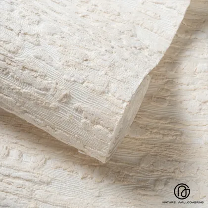 Handmade Plant Cloud Wallpaper in Off-White