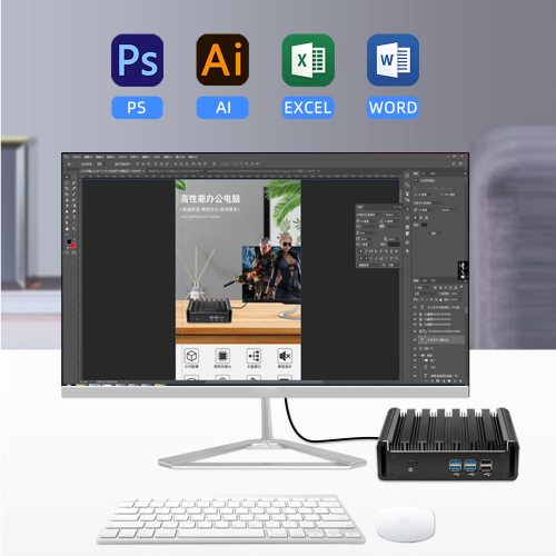 Mini Desktop for Home Office Business Fanless Mini PC Micro Desktop Computer Supplier