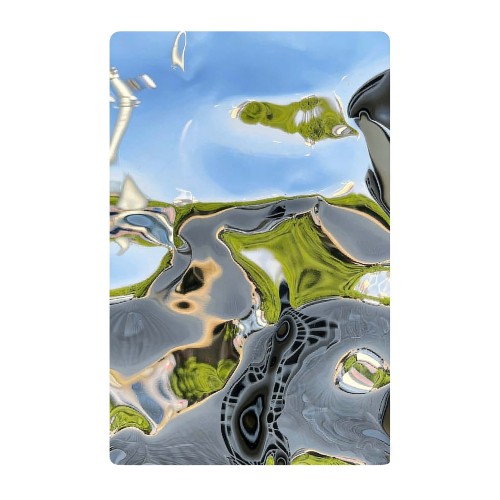 Placa em relevo de aço inoxidável 3