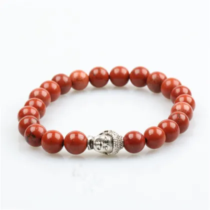 buddha bracelet jewelry 2018 wholesale hot product 8mm natural stone bead men charm bracelets