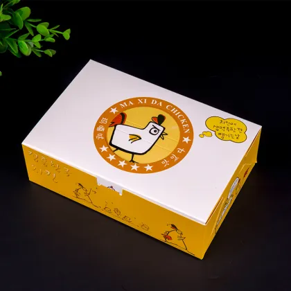 Fried chicken bento box packaging