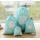 Set of 4 nylon drawstring toiletry bag