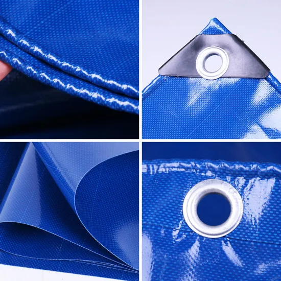 Factory Direct 1000D Blue Waterproof Heavy Duty PVC Tarpaulin Cover for Trucks and Tents