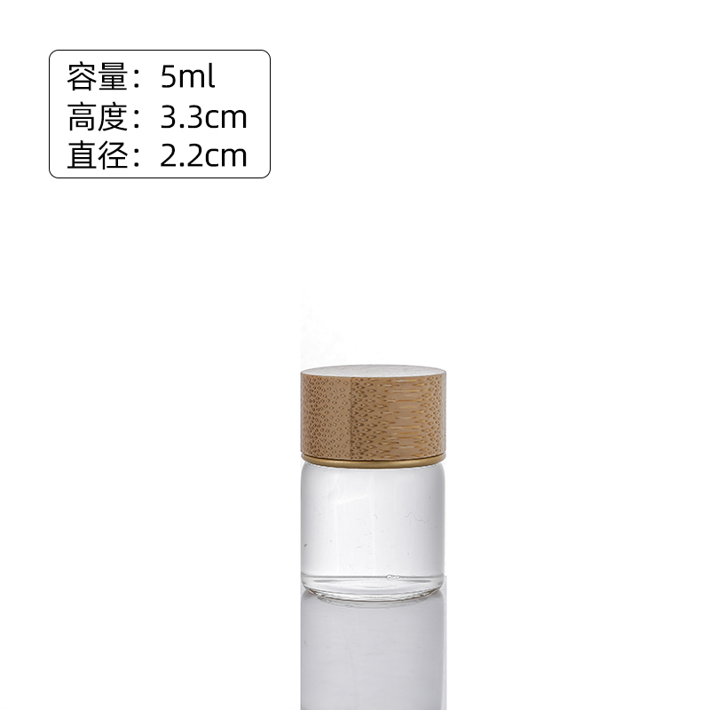 glass water bottle with bamboo lid