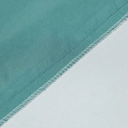 Tencel series quilt cover peacock green blue gray