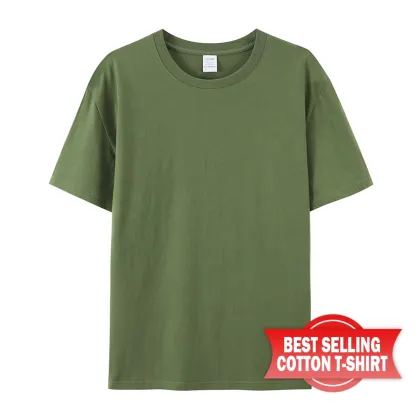 Plus Size Blank Drop Shoulder 100% Premium Cotton T-Shirts for Women and Unisex