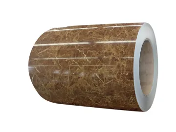 Marble pattern PVC film laminated steel