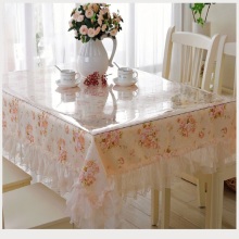 Venta al por mayor cubierta de tabla claro suave Pvc Table Cloth