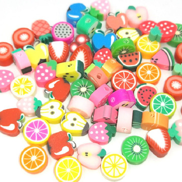 Assorted fruit design heshi diy clay beads