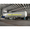 54 CBM Tri-axle LPG Gas Tanker نصف مقطورة