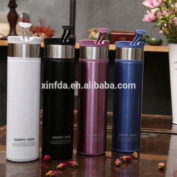 Hot Sale Happy Man Enviromental OEM Turned Upside Stainless Steel Business Vacuum Cup With Handle