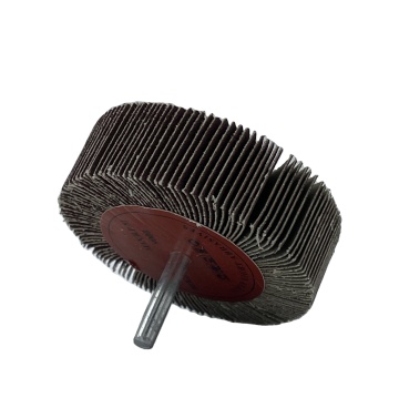 Aluminiumoxid -Emery -Stoffklappenrad mit Welle (50*25*6 p40/p60/p80/p120/p180/p240/p320)