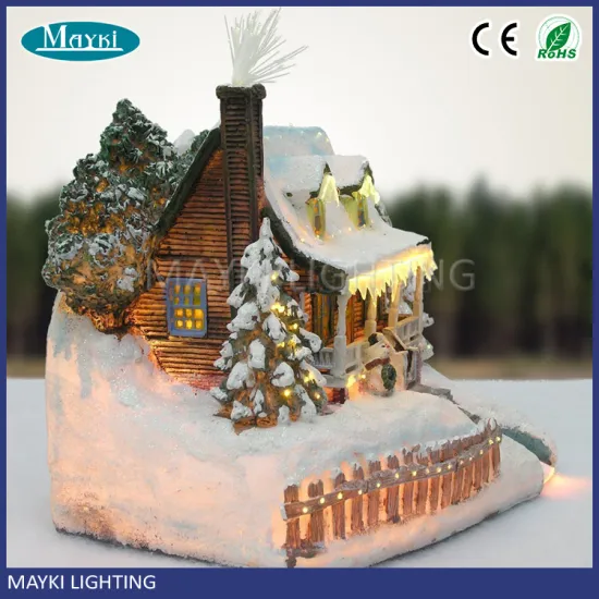 2016 NEW Castle decoration fiber optic christmas village