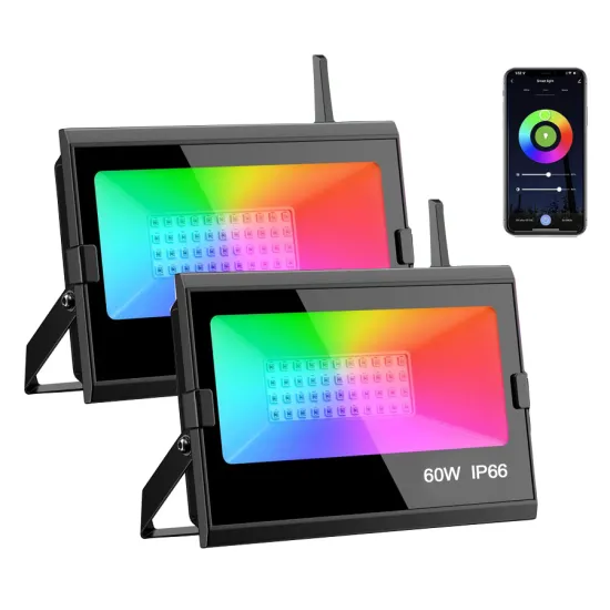 Smart IP66 Waterproof RGBWCW Dimmable LED Flood & Wall Washer Light, 60W WiFi APP Control