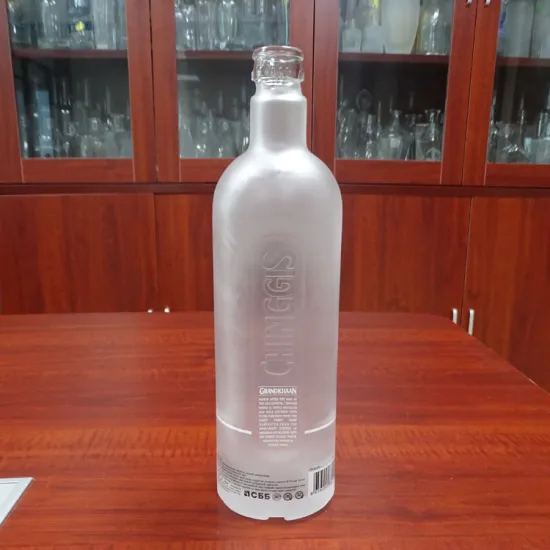 Hot brand round custom design glass bottle vodka with private label