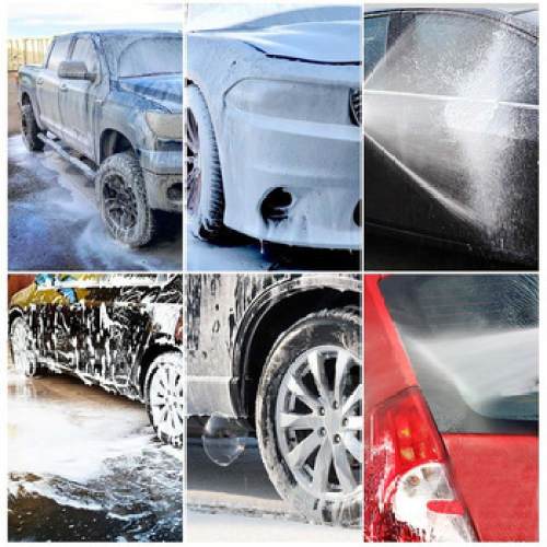 Автомобильная мытья снежная пена копья снег