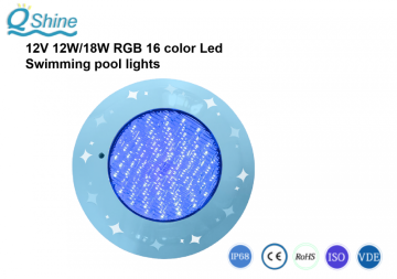 16color RGB ABS +UV plastic casing pool lighting