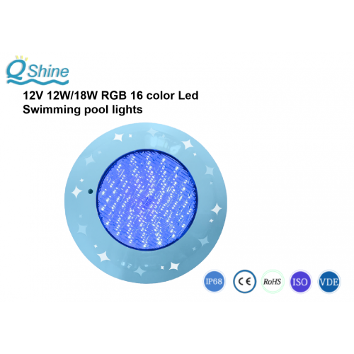 16 cores RGB ABS + iluminação de piscina com invólucro de plástico UV