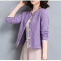 Women's Knit Crew Neck Sweater Cardigans