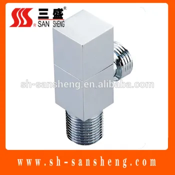 Brass angle valve with CE Polished & Chromed