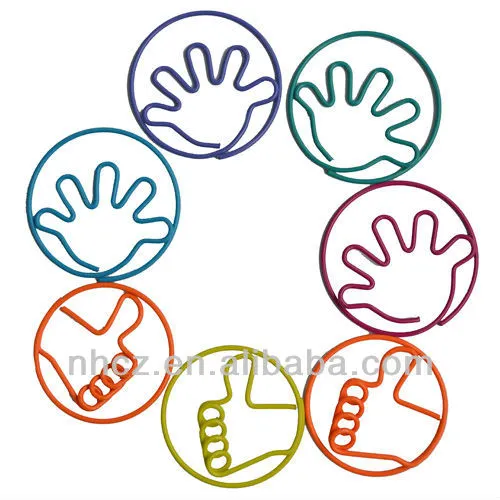Hand Shaped Paper Clips-win hand paperclips